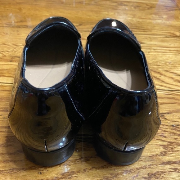 clarks Unstructured Leather Shiny Black Si… - Picture 5 of 7